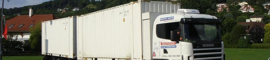 Britannia Smeeton Panton removals of Lincolnshire Moving overseas abroad shipping